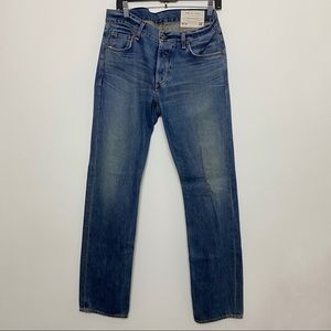 rag & bone slim straight blue jeans. Size 32